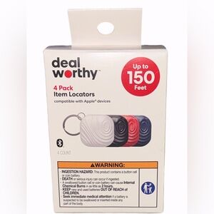 4 PACK Deal Worthy Item Locators ~ Compatible With Apple Devices ~ New In Box